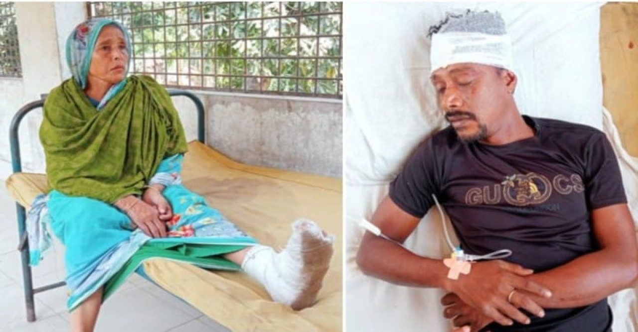 যশোরের ঝিকরগাছায় জমি দখলকারীদের হামলায় মা-ছেলে জখম