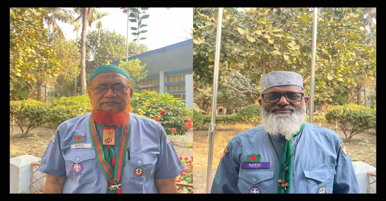 রাজশাহী আঞ্চলিক স্কাউটসের কমিশনার নুরুল ইসলাম, সম্পাদক সাইফুল হক