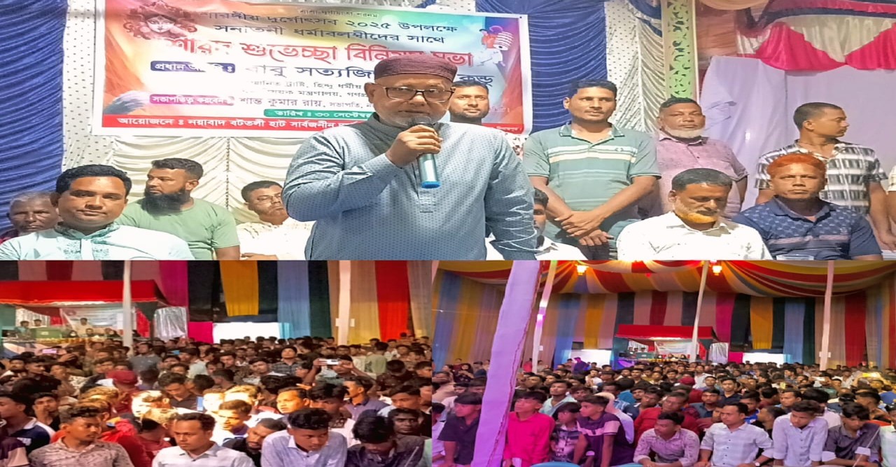 কাহারোলে বিএনপি নেতা মনজুরুলের বিভিন্ন পূজা মণ্ডপ পরিদর্শন