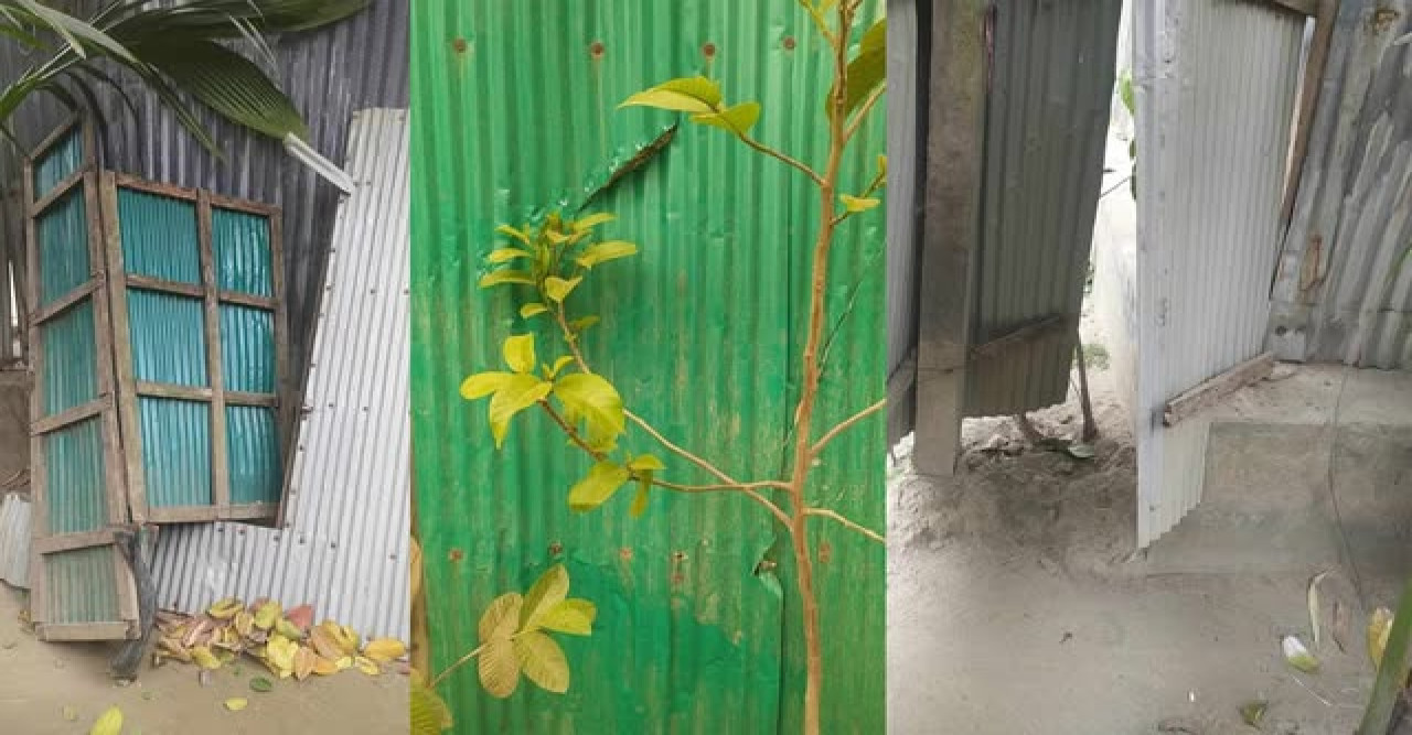 মাধবদীর কুড়েরপাড়ে বাড়িঘরে হামলা,ভাংচুর, লুটপাটের অভিযোগ