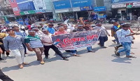 বেনাপোলে  ফিলিস্তিনি নিহত ও আহত হওয়ার প্রতিবাদে  বিক্ষোভ মিছিল