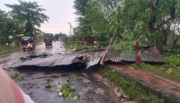 নওগাঁর আকস্মিক ঝড়ে লন্ডভন্ড পত্নীতলা
