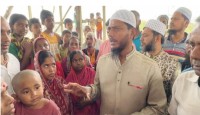 বাউফলে শতবর্ষী কালী মন্দিরে ভাঙচুর: সম্প্রীতির বার্তা নিয়ে পরিদর্শনে এমপি