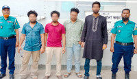 রাজশাহীতে বাসায় ঢুকে চাঁদা দাবি, চারজন গ্রেপ্তার