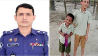 “সাংবাদিক তুহিনের সন্তানদের পাশে মানবিক এসপি কাজী আখতার”