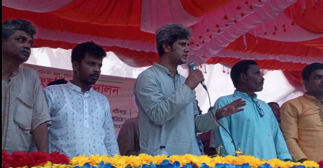 রাণীশংকৈলে গণসংহতি আন্দোলন কর্তৃক আয়োজিত ফুটবল টুর্নামেন্টের ফাইনাল  খেলা অনুষ্ঠিত